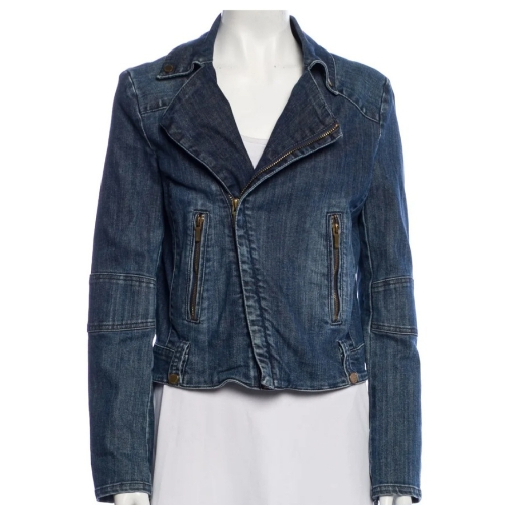 Tory Burch blue denim jacket,  ladies size 4